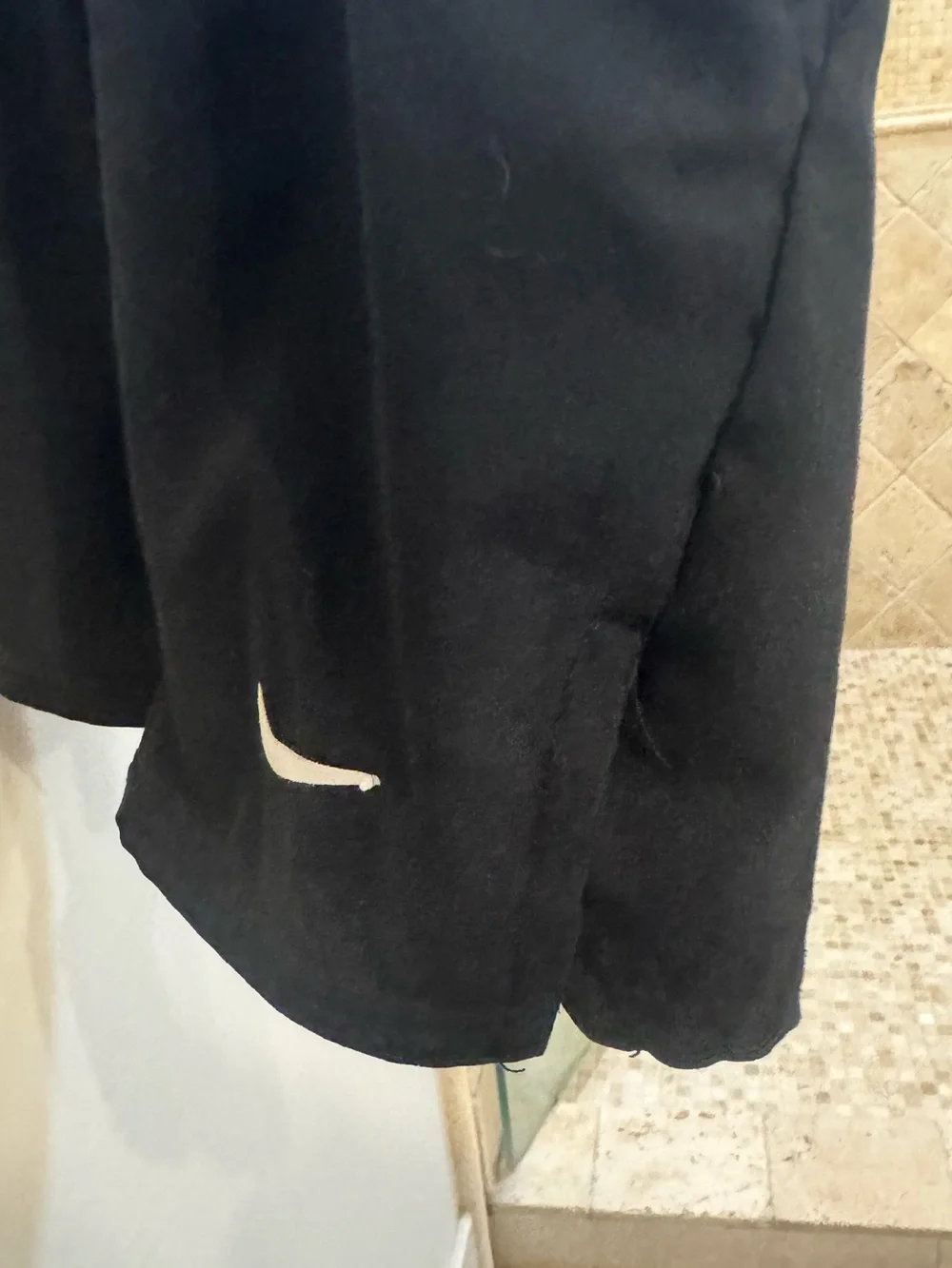 Nike Kids Black and Blue Athletic Shorts with White Swoosh Accent